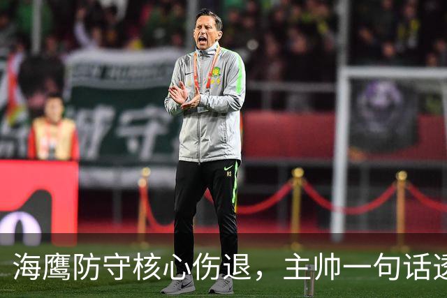 海鹰防守核心伤退，主帅一句话透露伤情不重